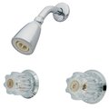 Kingston Brass Shower Faucet, Polished Chrome, Wall Mount KB141SO